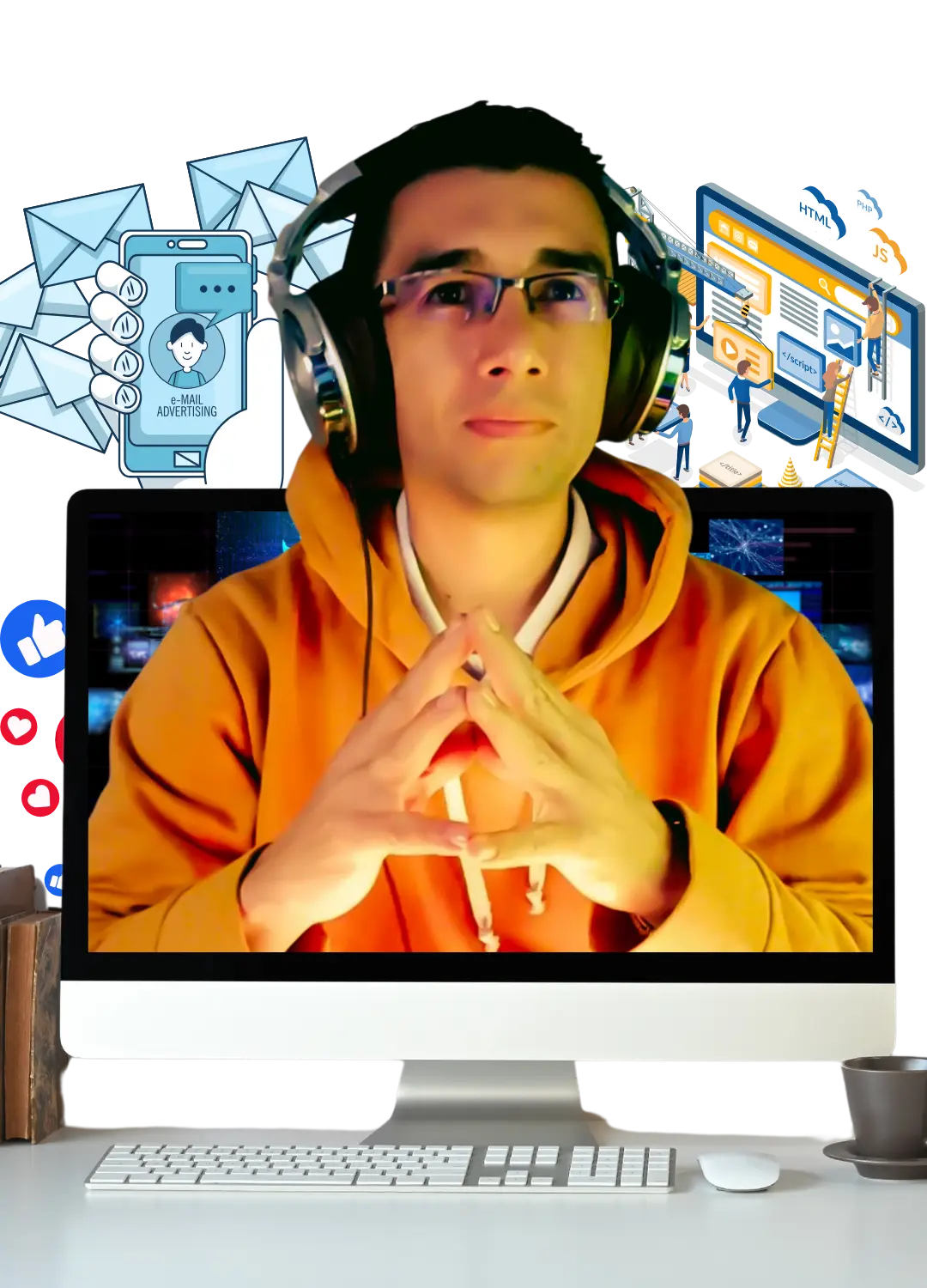 Edgar Jaimes, CEO de tumarcaviral.com, liderando estrategias innovadoras en marketing digital y SEO, combinando herramientas como IA, diseño web y redes sociales